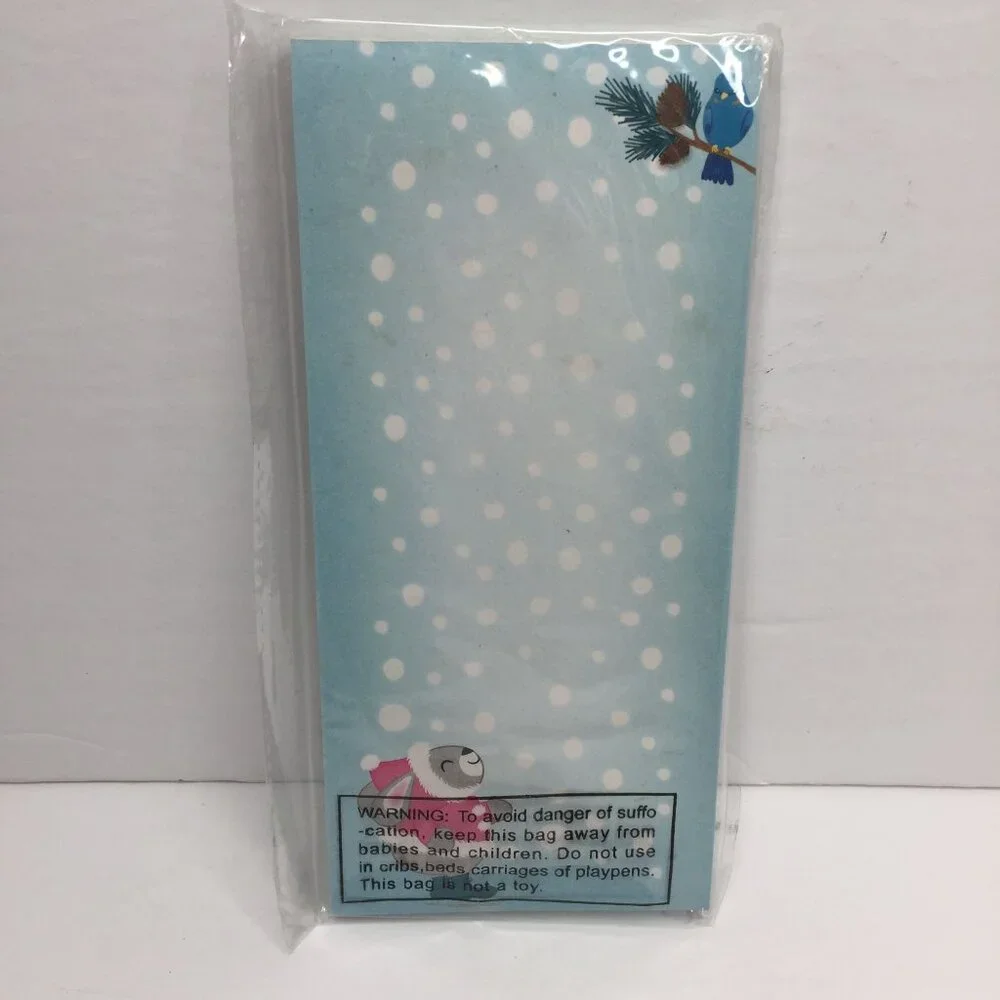 Set of 3 Christmas Magnetic Notepads Snow Penguin Polar Bear Seasons Greetings